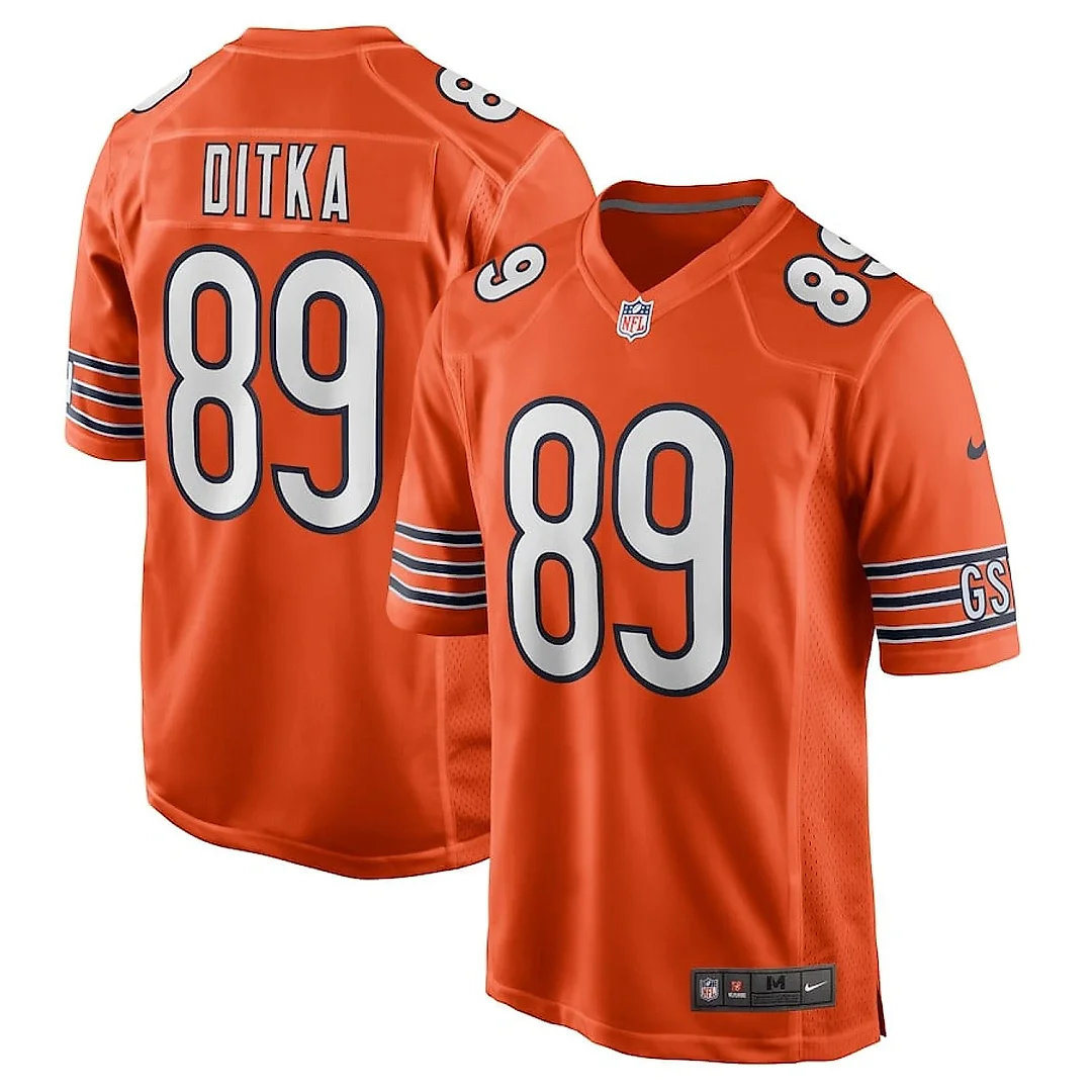Zennovawear Mike Ditka 89 Chicago Bears Men Retired Jersey - Orange
