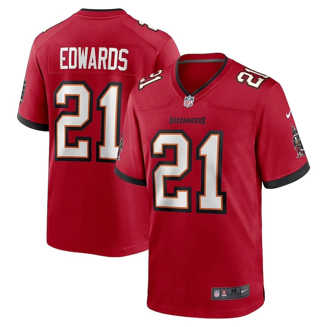 Zennovawear Mike Edwards 21 Tampa Bay Buccaneers Game Men Jersey - Red