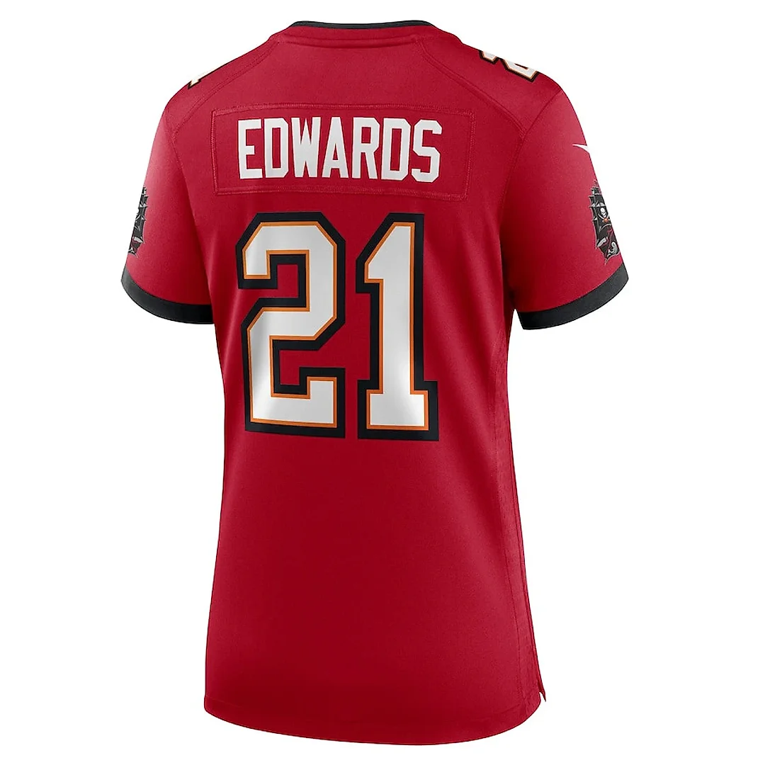 Zennovawear Mike Edwards 21 Tampa Bay Buccaneers Women's Game Jersey - Red