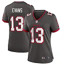 Zennovawear Mike Evans 13 Tampa Bay Buccaneers Women Alternate Game Jersey - Pewter