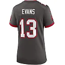 Zennovawear Mike Evans 13 Tampa Bay Buccaneers Women Alternate Game Jersey - Pewter