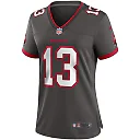 Zennovawear Mike Evans 13 Tampa Bay Buccaneers Women Alternate Game Jersey - Pewter