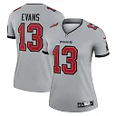 Zennovawear Mike Evans 13 Tampa Bay Buccaneers Women Inverted Legend Jersey - Gray