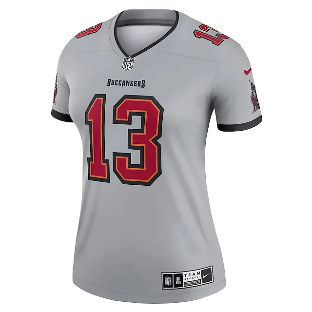 Zennovawear Mike Evans 13 Tampa Bay Buccaneers Women Inverted Legend Jersey - Gray