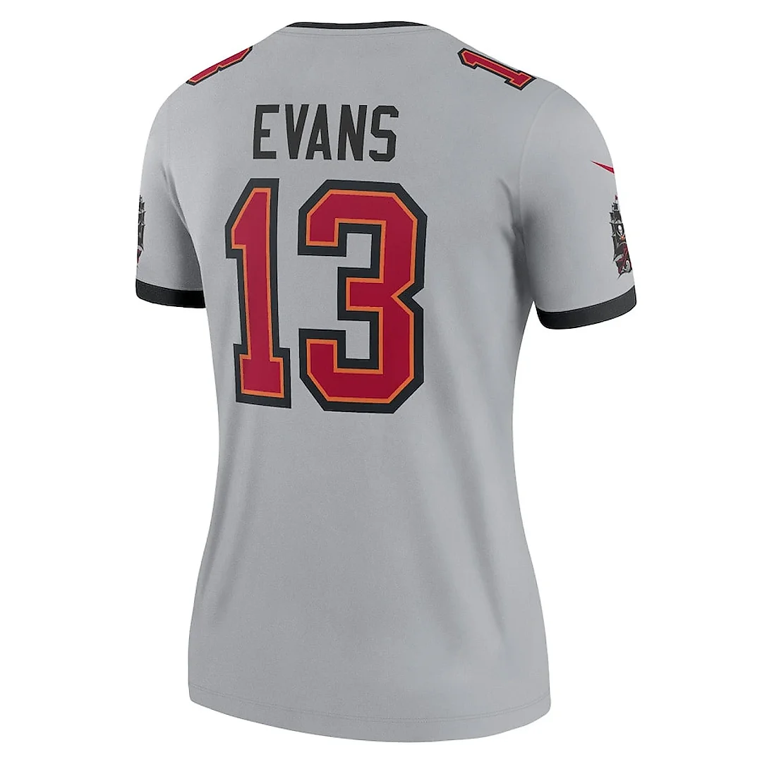 Zennovawear Mike Evans 13 Tampa Bay Buccaneers Women Inverted Legend Jersey - Gray