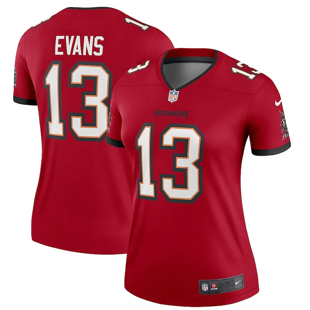 Zennovawear Mike Evans 13 Tampa Bay Buccaneers Women Legend Jersey - Red