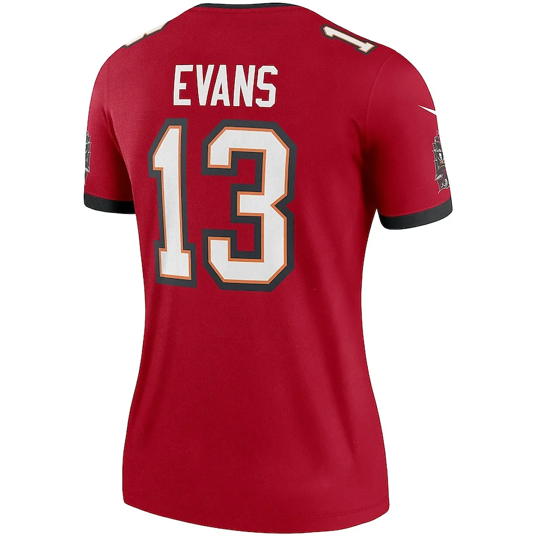 Zennovawear Mike Evans 13 Tampa Bay Buccaneers Women Legend Jersey - Red
