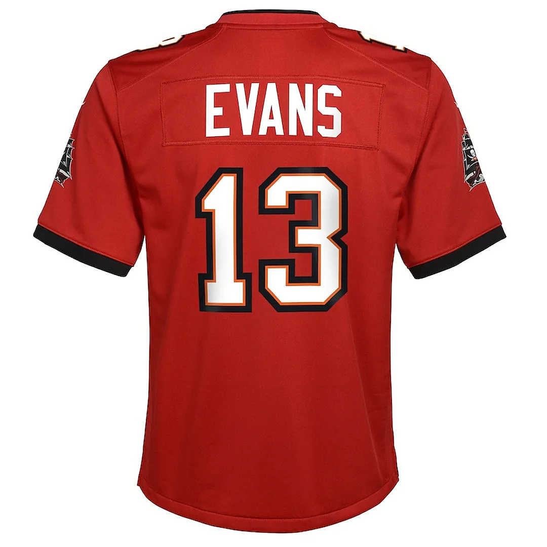 Zennovawear Mike Evans 13 Tampa Bay Buccaneers YOUTH Game Jersey - Red