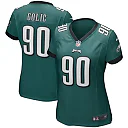 Zennovawear Mike Golic 90 Philadelphia Eagles Women Game Retired Jersey - Midnight Green