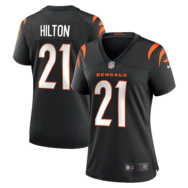 Zennovawear Mike Hilton 21 Cincinnati Bengals Women Game Jersey - Black