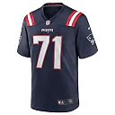Zennovawear Mike Onwenu 71 New England Patriots Men Team Game Jersey - Navy