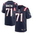 Zennovawear Mike Onwenu 71 New England Patriots Men Team Game Jersey - Navy