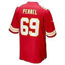 Zennovawear Mike Pennel 69 Kansas City Chiefs Game Men Jersey - Red