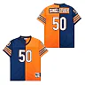 Zennovawear Mike Singletary 50 Chicago Bears Two-Toned Retro Throwback Men Jersey - Orange/Navy