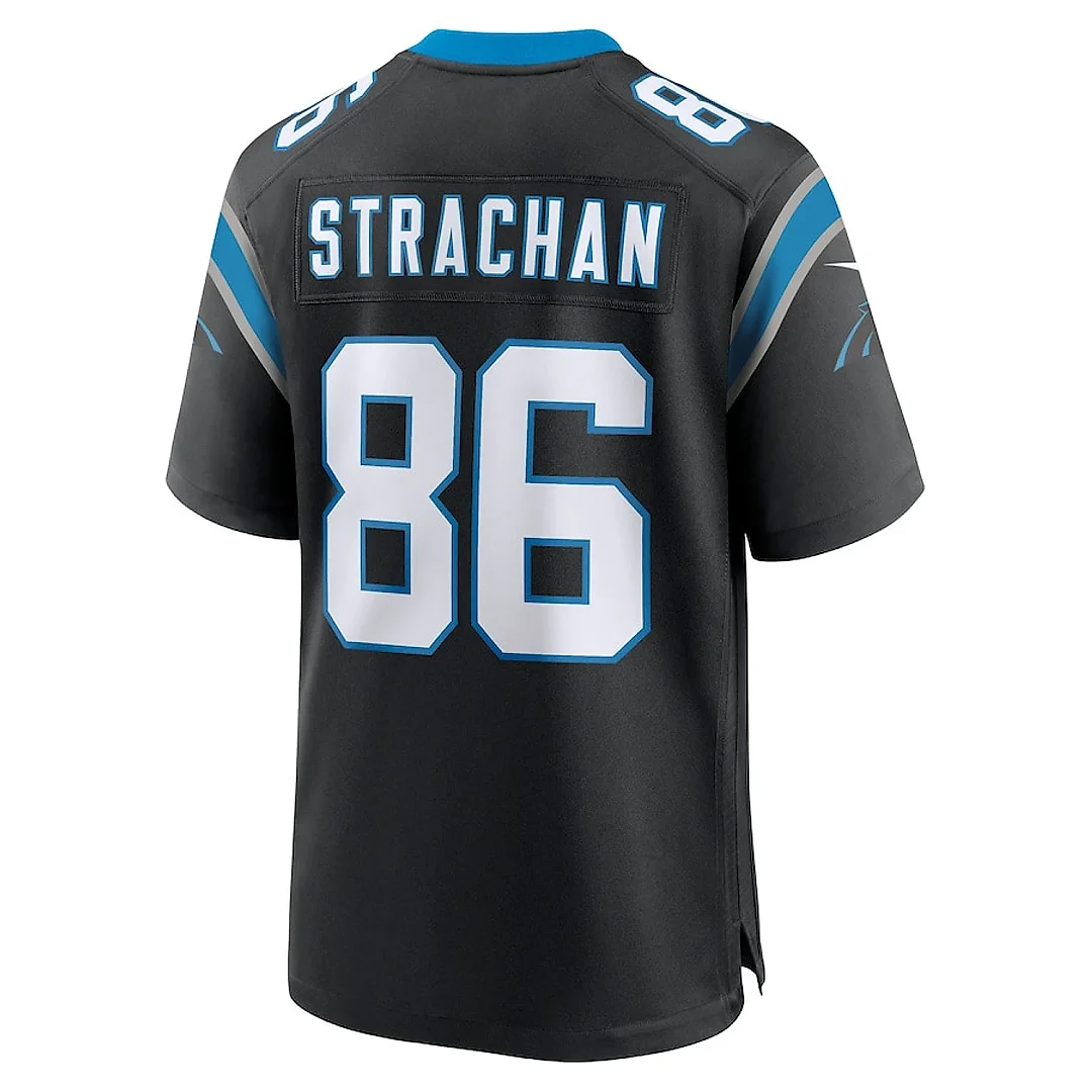 Zennovawear Mike Strachan 86 Carolina Panthers Game Men Jersey - Black