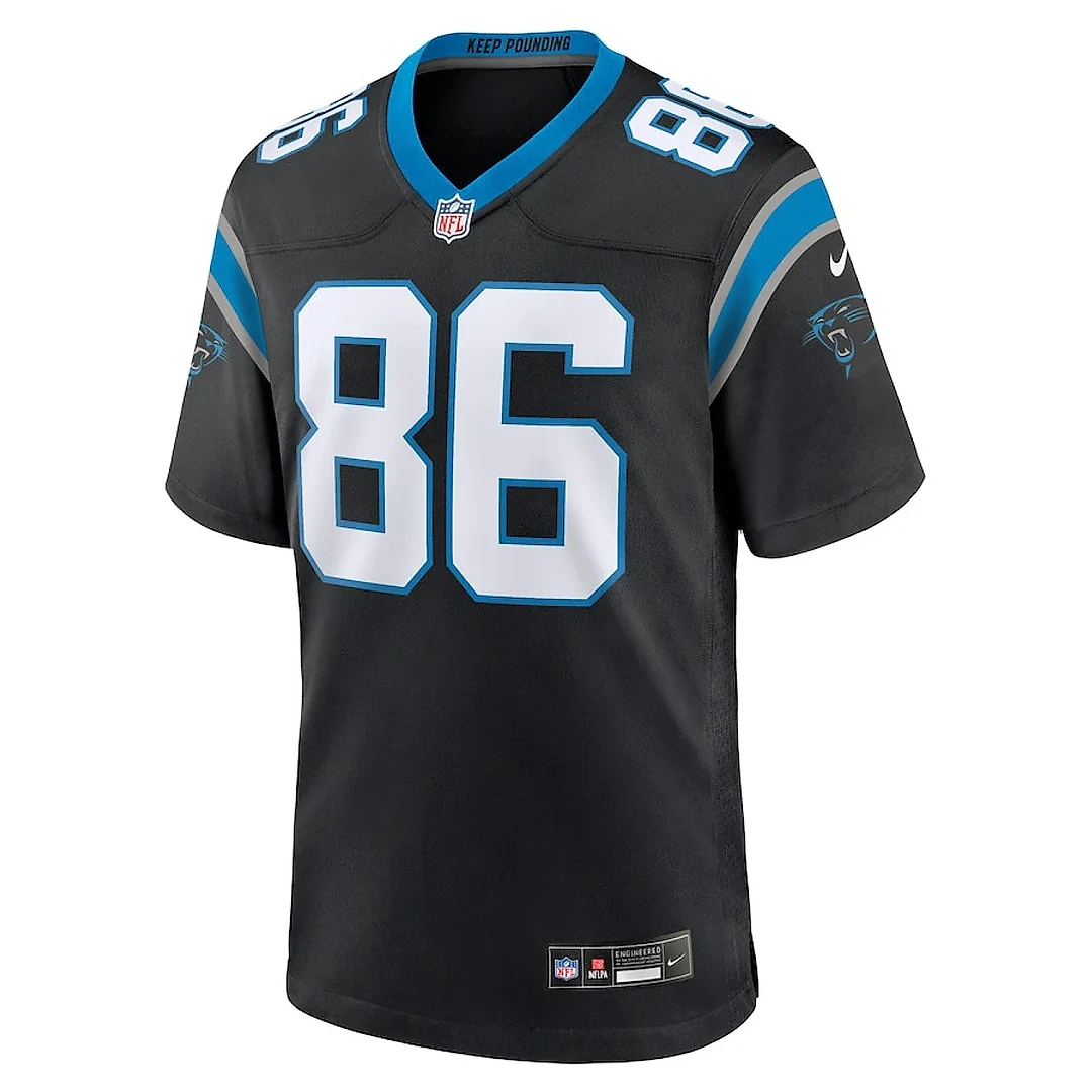 Zennovawear Mike Strachan 86 Carolina Panthers Game Men Jersey - Black