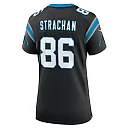Zennovawear Mike Strachan 86 Carolina Panthers Game Women Jersey - Black
