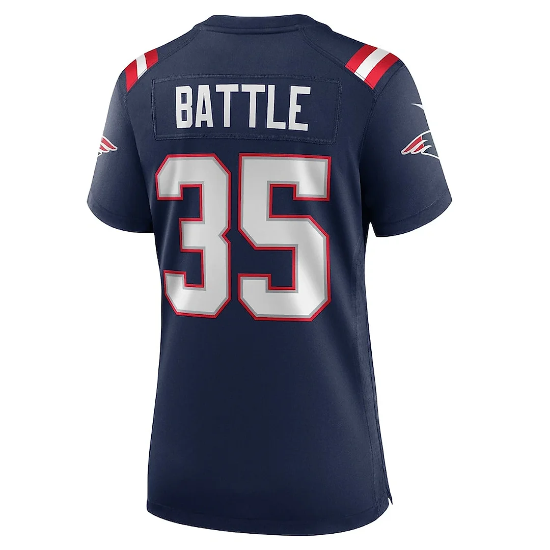 Zennovawear Miles Battle 35 New England Patriots Women's Game Jersey - Navy