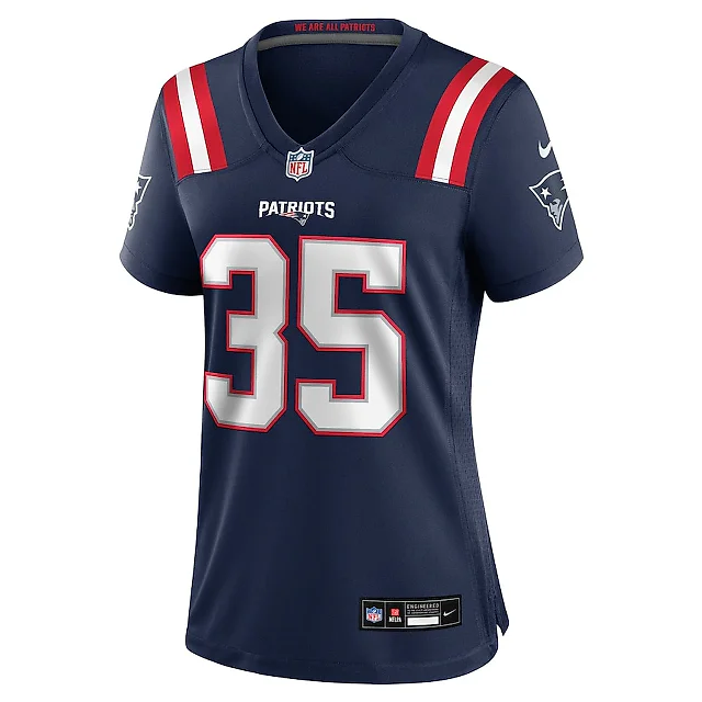 Zennovawear Miles Battle 35 New England Patriots Women's Game Jersey - Navy