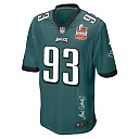 Zennovawear Milton Williams 93 Philadelphia Eagles Super Bowl LIX Champions Patch 'New Orleans - The Ultimate Showdown' EMBROIDERED Game Men...
