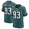 Zennovawear Milton Williams 93 Philadelphia Eagles Team Game Men Jersey - Midnight Green