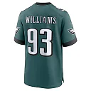 Zennovawear Milton Williams 93 Philadelphia Eagles Team Game Men Jersey - Midnight Green