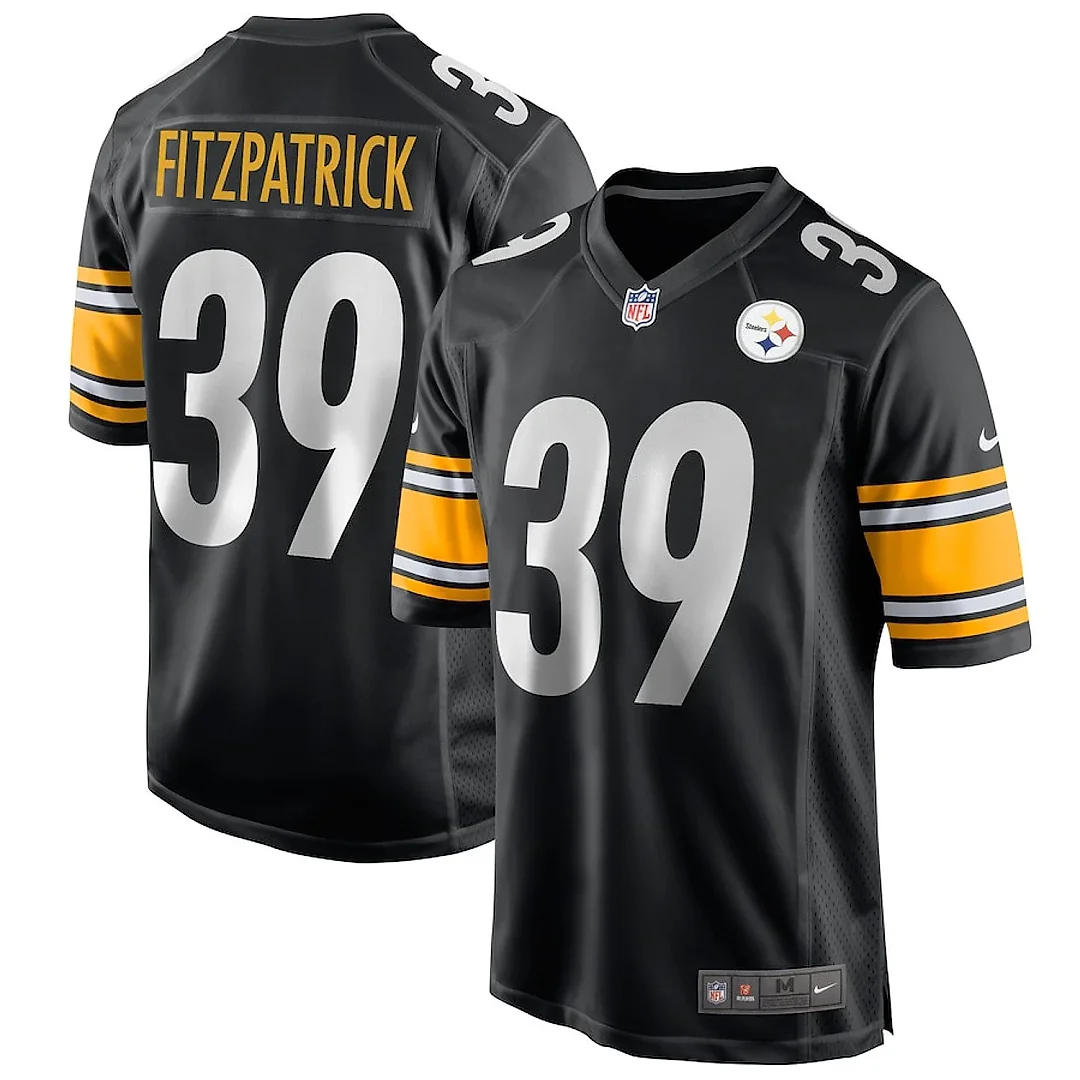 Zennovawear Minkah Fitzpatrick 39 Pittsburgh Steelers Game Men Jersey - Black