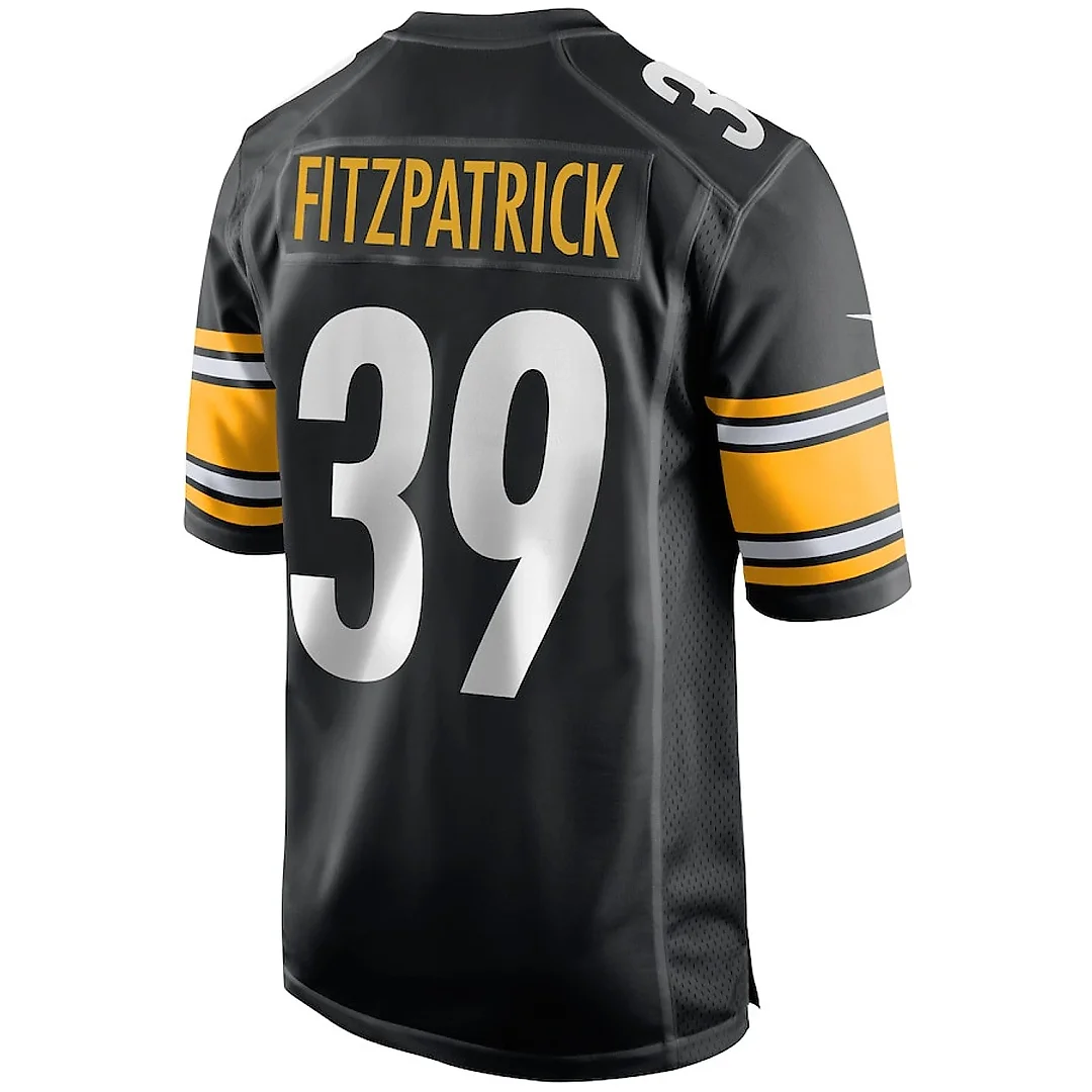 Zennovawear Minkah Fitzpatrick 39 Pittsburgh Steelers Game Men Jersey - Black