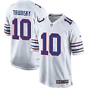 Zennovawear Mitch Trubisky 10 Buffalo Bills Team Alternate Game Men Jersey - White