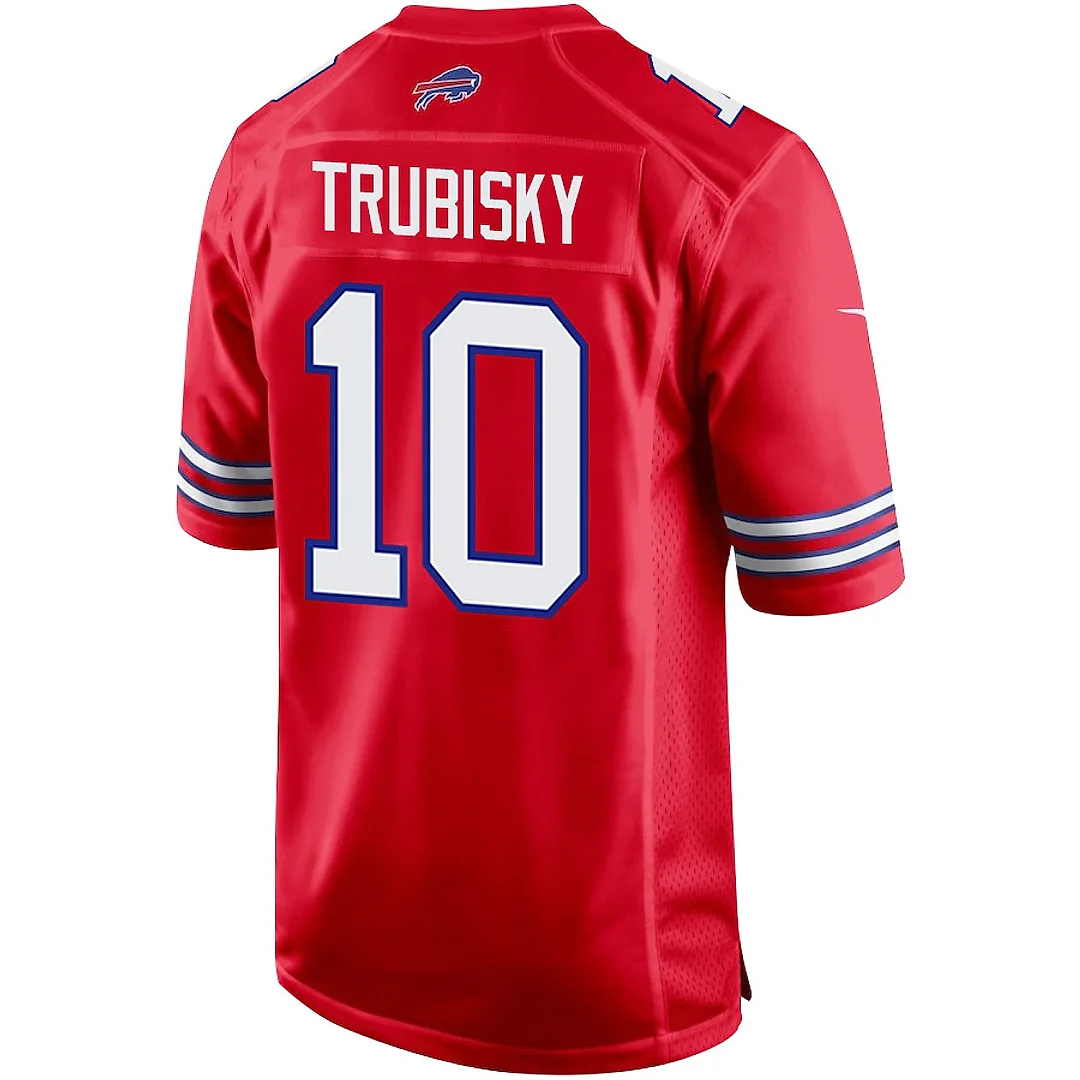 Zennovawear Mitch Trubisky 10 Buffalo Bills Team Game Men Jersey - Red