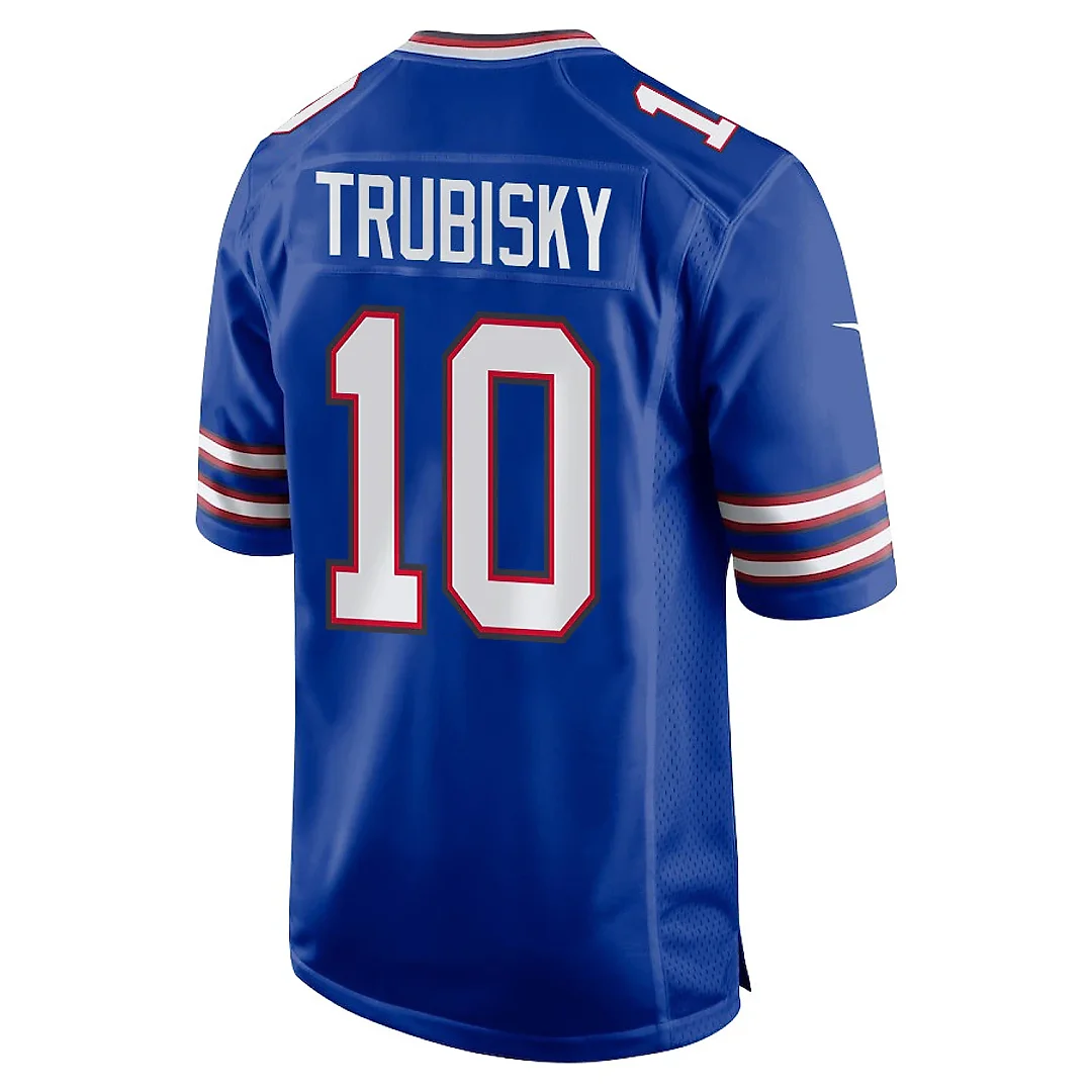 Zennovawear Mitch Trubisky 10 Buffalo Bills Team Game Men Jersey - Royal
