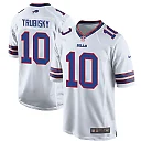 Zennovawear Mitch Trubisky 10 Buffalo Bills Team Game Men Jersey - White
