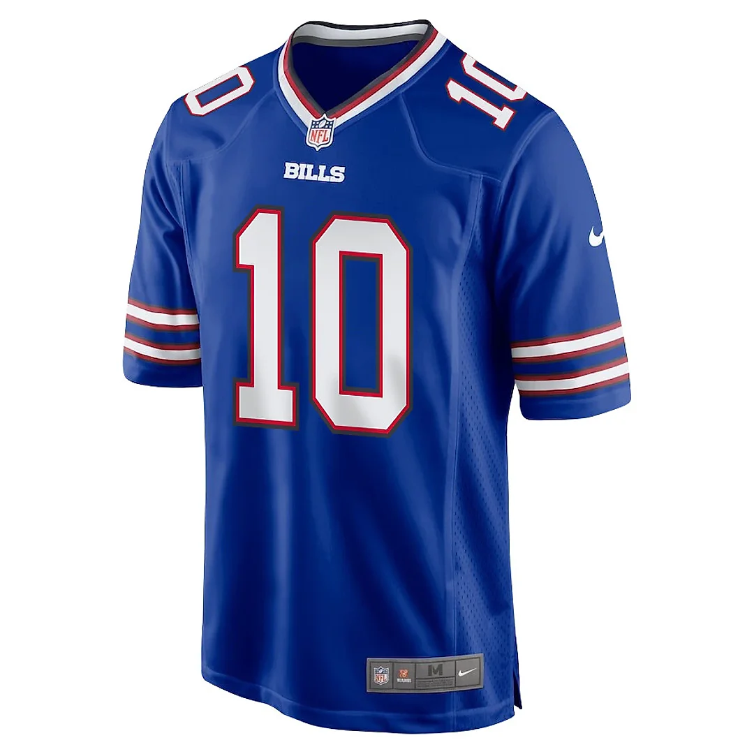 Zennovawear Mitch Trubisky 10 Buffalo Bills Team Game Men Jersey - Royal