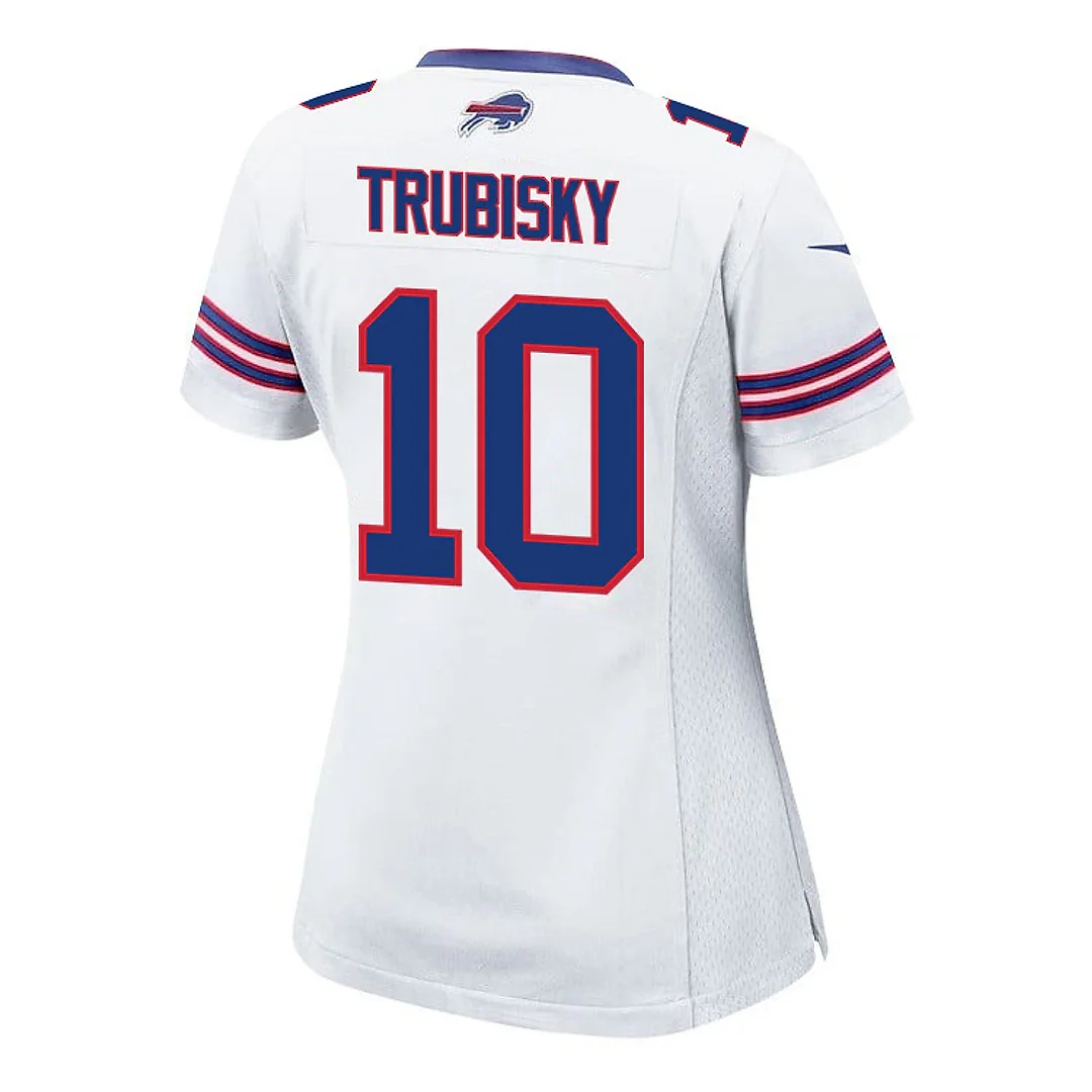 Zennovawear Mitch Trubisky 10 Buffalo Bills Team Game Women Jersey - White