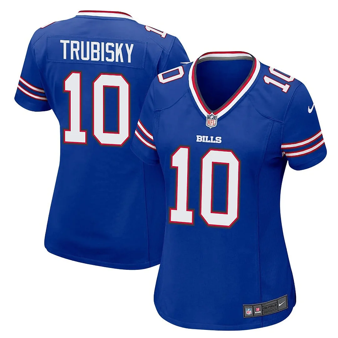 Zennovawear Mitch Trubisky 10 Buffalo Bills Team Game Women Jersey - Royal