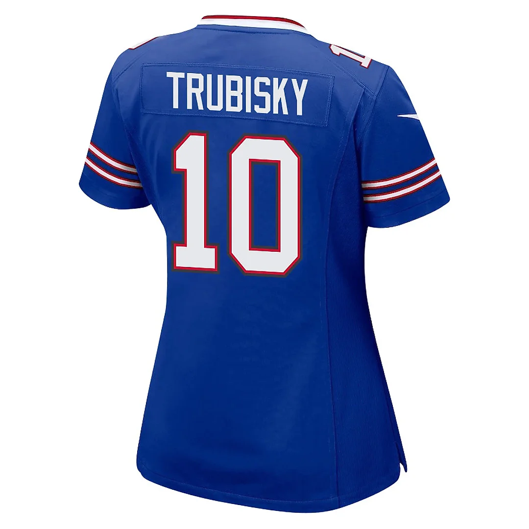 Zennovawear Mitch Trubisky 10 Buffalo Bills Team Game Women Jersey - Royal