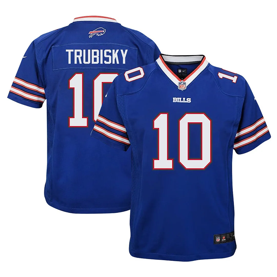 Zennovawear Mitch Trubisky 10 Buffalo Bills Team Game YOUTH Jersey - Royal