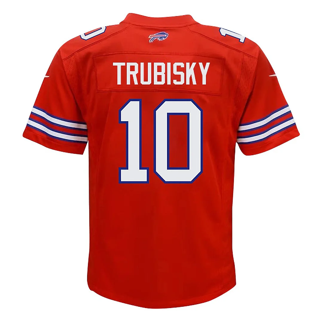Zennovawear Mitch Trubisky 10 Buffalo Bills Team Game YOUTH Jersey - Red