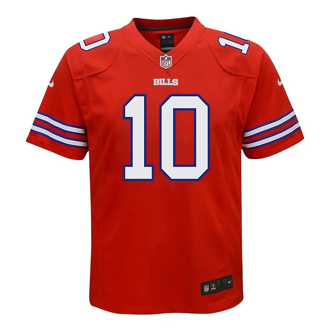Zennovawear Mitch Trubisky 10 Buffalo Bills Team Game YOUTH Jersey - Red