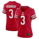 Zennovawear Mitch Wishnowsky 3 San Francisco 49ers Women's Game Jersey - Scarlet