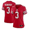 Zennovawear Mitch Wishnowsky 3 San Francisco 49ers Women's Game Jersey - Scarlet