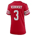 Zennovawear Mitch Wishnowsky 3 San Francisco 49ers Women's Game Jersey - Scarlet