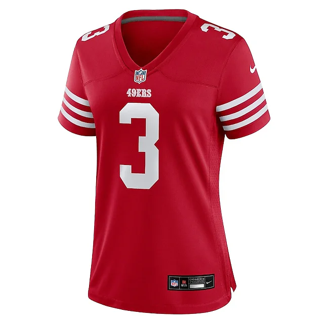 Zennovawear Mitch Wishnowsky 3 San Francisco 49ers Women's Game Jersey - Scarlet