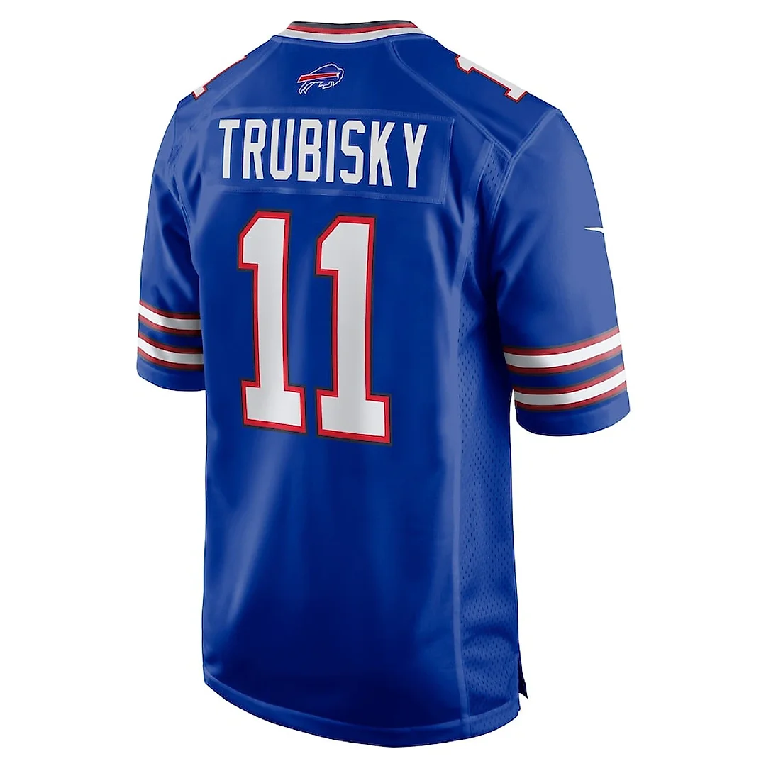 Zennovawear Mitchell Trubisky 11 Buffalo Bills Game Men Jersey - Royal