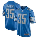 Zennovawear Mohamed Ibrahim 35 Detroit Lions Game Men Jersey - Blue