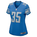 Zennovawear Mohamed Ibrahim 35 Detroit Lions Game Women Jersey - Blue