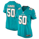 Zennovawear Mohamed Kamara 50 Miami Dolphins Women's Game Jersey - Aqua