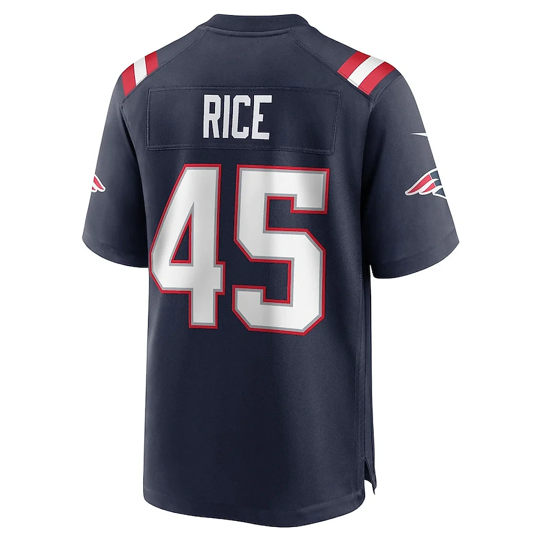 Zennovawear Monty Rice 45 New England Patriots Game Men Jersey - Navy