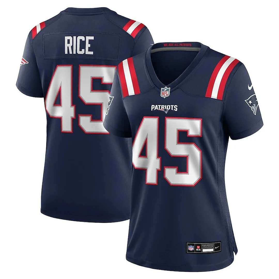 Zennovawear Monty Rice 45 New England Patriots Women's Game Jersey - Navy