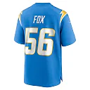 Zennovawear Morgan Fox 56 Los Angeles Chargers Team Game Men Jersey - Powder Blue
